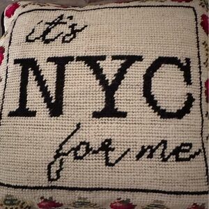 Cute embroidered pillow by Furbish Studio